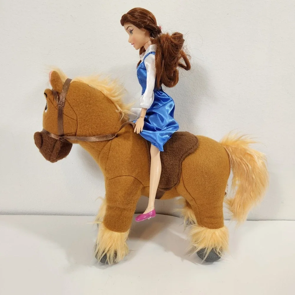 Disney Store 2024 Beauty & Beast Belle Doll Deluxe Gift Set Gaston Incomplete